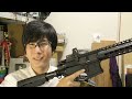 【カスタム電動ガン】超すごいトリガーレスポンス！競技用カスタムされたg u0026g cm16　フォリッジグリーンカスタム レースガン