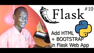 #10 Python with Flask App Development How to add Simple Bootstrap to Flask App