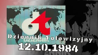 Archiwalne Wydanie Dziennika Telewizyjnego z 12 października 1984 – Propaganda i Realność PRL-u ✨📺