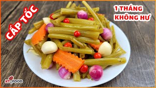 Dưa Rau Muống - Cách làm mới này vừa nhanh giòn ngon để cả tháng không hư - KT Food