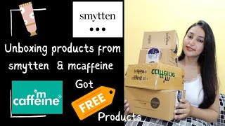 Unboxing NEW products from Mcaffeine \u0026 Smytten App | Got Free Products 😀❤️