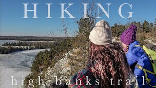 WINTER HIKING IN NORTHERN MICHIGAN | High Banks Trail Au Sable River