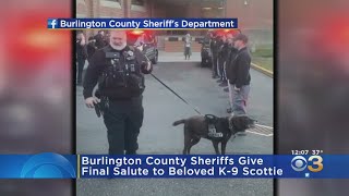 Special Send-off For Beloved K-9 At Burlington County Sheriff's Department