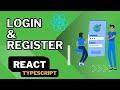 React Login and Signup Page | Local-Storage | Typescript | React tutorial for beginners