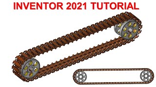 Inventor 2021 Tutorial #205 | Assembly Chain Belt Motion