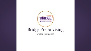 Bridge to Clemson Module 2 - Pre-Advising