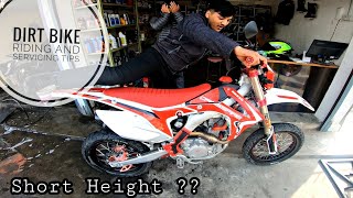 Dirt Bike Riding Tips For Short Height Riders || Maintenance Tips | Demo on Crossfire RM 250 | AKR