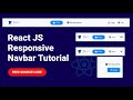 React JS Responsive Navbar Tutorial From Scratch 2022 | #reacthooks | Router | Navbar/Menu #reactjs