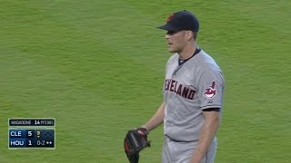 CLE@HOU: Tribe pitchers combine for 16 strikeouts