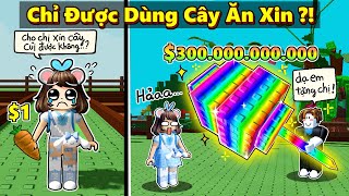 Mèo Simmy 24 Giờ ĂN XIN Xây Vườn Cây Giàu Nhất Trong Grow Up Garden 😍⁉️