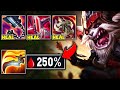 I built ONLY Lifesteal on Kled and healed to full HP on every auto (250% LIFESTEAL)