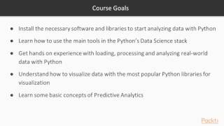 Become a Python Data Analyst : The Course Overview | packtpub.com