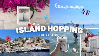 TRAVEL with ME| ISLAND HOPPING across POROS, HYDRA, AEGINA \u0026 ATHENS, GREECE *vlog*