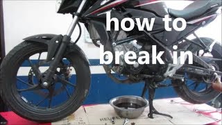 HOW TO BREAK IN A MOTORCYCLE | CB150R FIRST SERVICE | SHARK POWER INSTALLATION