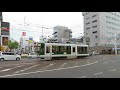 とさでん交通後免線2000形 はりまや橋停留場発車 tosaden kōtsū type 2000 tramcar