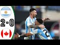 Argentina VS Canada (2-0) | Copa America 2024| Match HIGHLIGHTS| Semi Finals