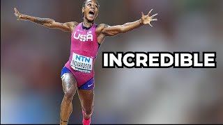 Insane 100m final in 2023 track and field championships|2023 track and field championships.