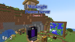 Starting the Nether Hub on the Welsknight Patreon #Minecraft Server