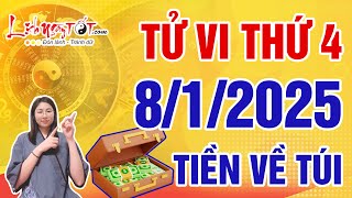 Tử Vi Hàng Ngày 8/1/2025 Thứ 4 Chúc Mừng Con Giáp Được Lộc Trời Cho Tiền Chảy Về Túi Ầm Ầm