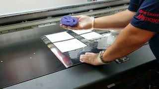 Mimaki UCJV 300 water and scratch testing. PDS Equipment