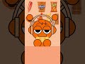 OREN INCREDIBOX SPRUNKI ANIMATION | ORANGE FOOD EMOTICON MUKBANG #SHORTS