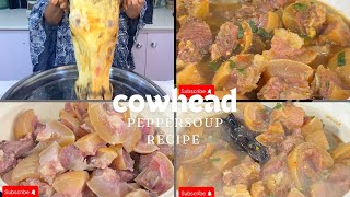 Nigerian style cow head peppersoup |chef Amors