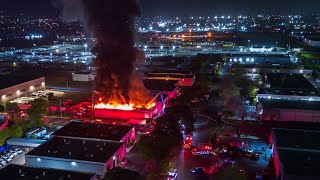 Firefighters Battle a 2nd Alarm Commercial Fire in Hayward, CA!