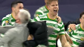 Celtic win quadruple treble, Scottish Cup final against Hearts on penalties