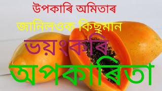 Side effects of papaya | উপকাৰী অমিতাৰ জানি লওক কিছুমান ভয়ংকাৰি অপকাৰিতা |In Assamese