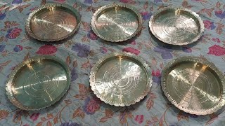 Bronze Special plate and bowl/ Handmade kahi bati//sorosh kansa Thali,katori//Kahor kahi bati Spl.