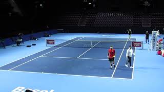 Roger Federer Practice Games - Basel 2019