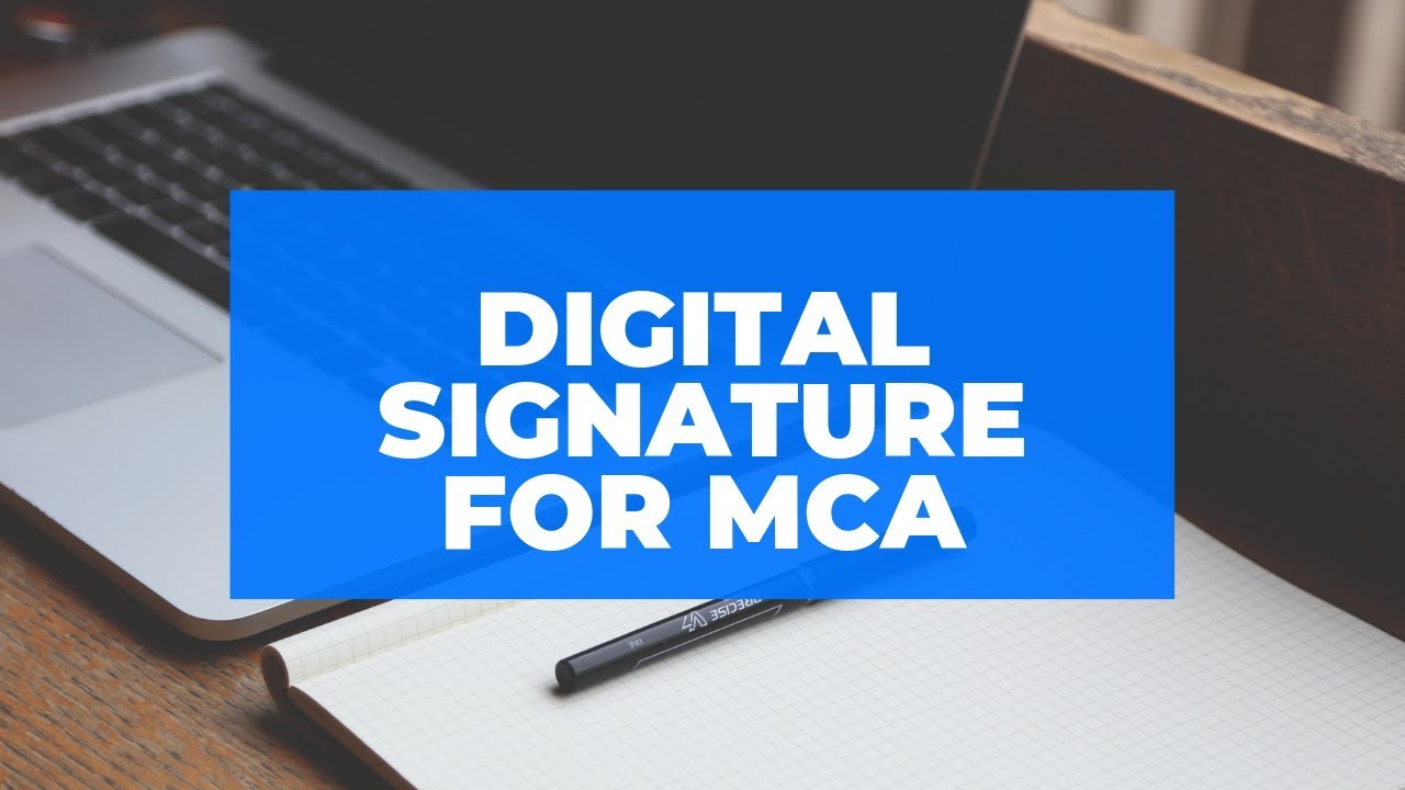 How To Register Digital Signature On Mca Portal - YouTube