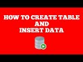 How To Create Table And Insert Data | Oracle SQL Tutorial  for beginners | Techie Creators