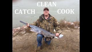 Paddlefish Catch Clean and Cook