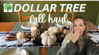 *Unbelievable* Dollar Tree Fall Haul | Look for Less Fall Tablescape!