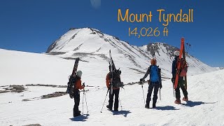 Splitboarding Mount Tyndall (14,026 ft) in the Eastern Sierra for my 30th birthday!!