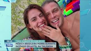 Médica brasileira morre em incêndio em hotel na Tailândia | BALANÇO GERAL