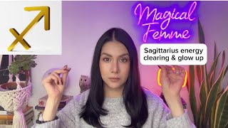 Sagittarius energy clearing \u0026 glow up #sagittarius #energyhealing