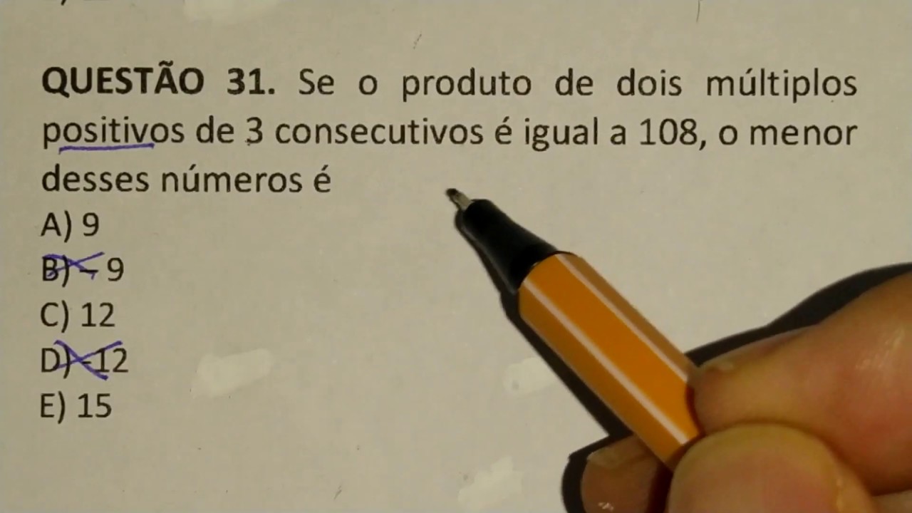 2 QUESTÕES DE MATEMÁTICA BÁSICA DE CONCURSO PÚBLICO - PRA ESTUDAR - YouTube