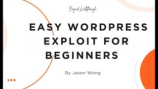 Cyber Security | CTF | Vulnhub | Odin | Easy WordPress Exploit for Beginners