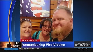 Fairview Fire continues to grow in Hemet; friends and family mourn two lost loved ones