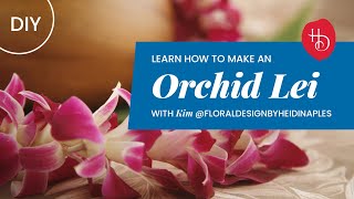 DIY Orchid Lei