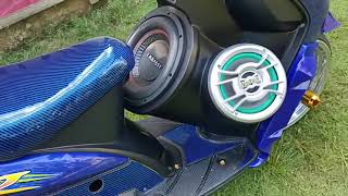 modifikasi hellaflush Yamaha Mio  yang sudah pasang audio