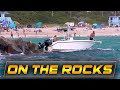 BOAT CRASHES INTO THE ROCKS AT HAULOVER INLET!! | Boats vs Haulover Inlet