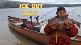 Ice Out 2024 Canoe Trip Shakedown - Adirondack Trout Fishing & Canoe Camping Sol