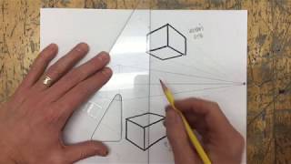 Two point Perspective Box Drawing