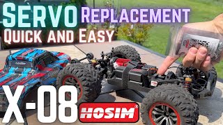 Hosim X08 RC Truck Servo Replace