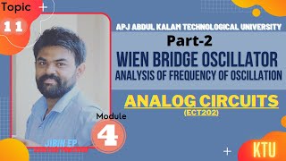 Wien Bridge Oscillator-  Part 2 | Analysis  | ECT202 | Analog Circuits | KTU