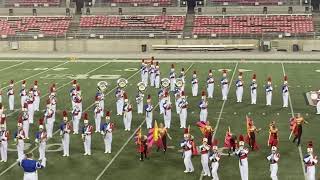 The Marysville High School Marching Band performance at the 2021 Buckeye Invitational