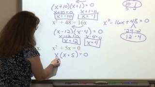 GRE Math Prep: Factoring Quadratic Equations
